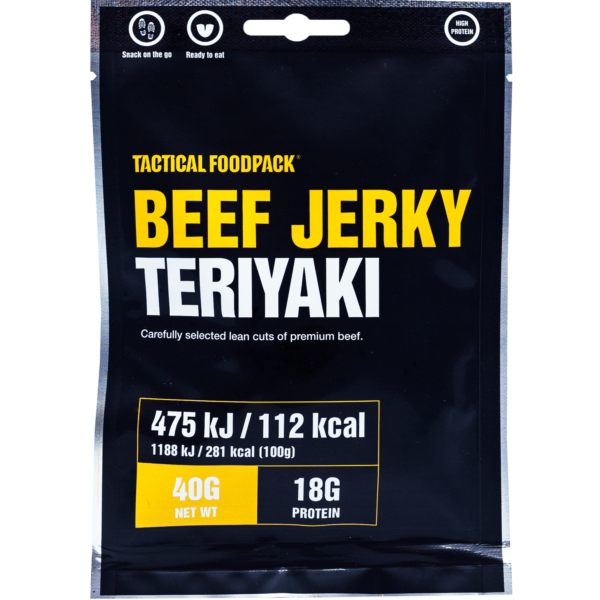 Tactical Foodpack snack beef jerky teriyaki