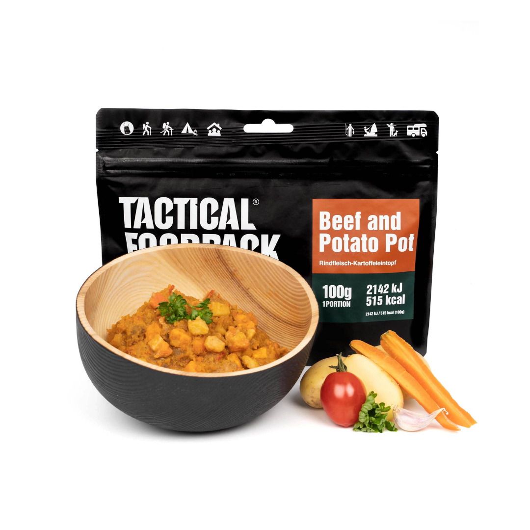Tactical Foodpack beef and potato pot meals ready to eat