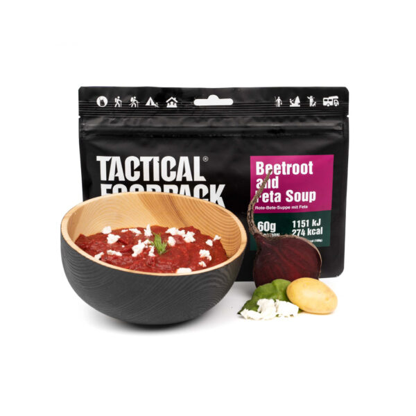 Tactical Foodpack beetroot and feta soup meals ready to eat