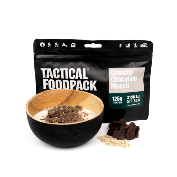 Tactical Foodpack crunchy chocolate muesli meals ready to eat
