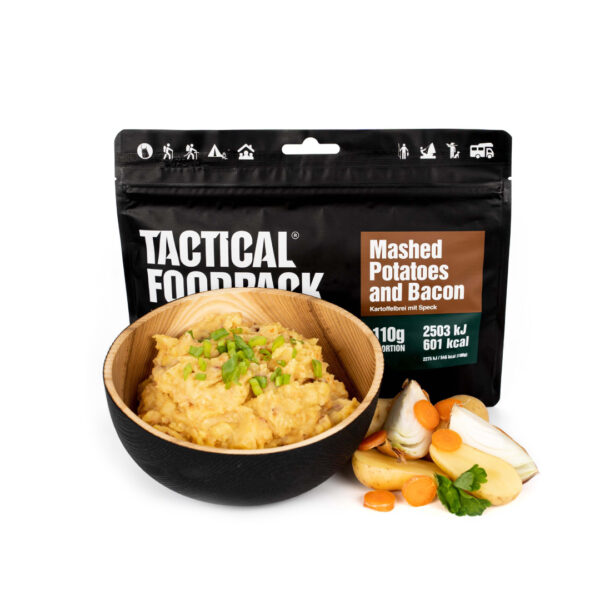 Tactical Foodpack mashed potatoes and bacon meals ready to eat