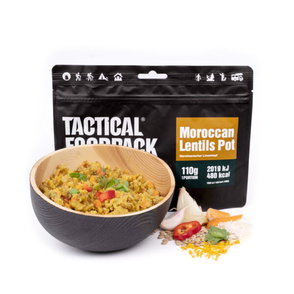 Tactical Foodpack Moroccan lentils pot best outdoor food