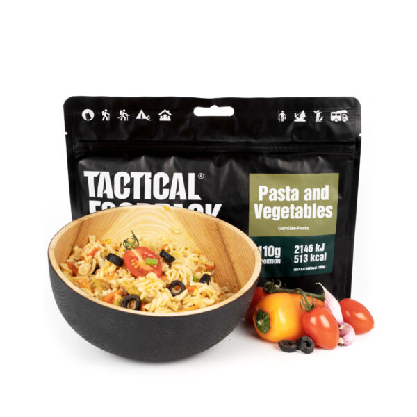 Tactical Foodpack pasta and vegetables best outdoor food