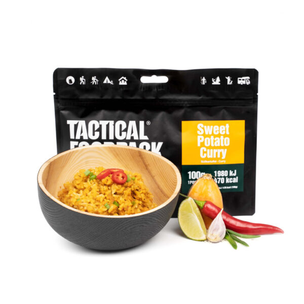 Tactical Foodpack sweet potato curry outdoor food