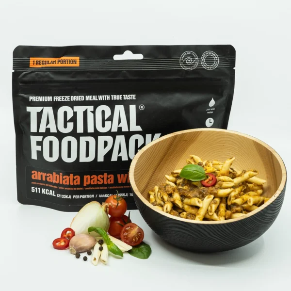 Outdoor Food Tactical Foodpack Arrabiata Pasta with Chicken