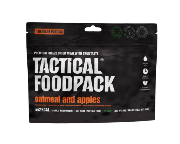 Tactical Foodpack Outdoor Breakfast Oatmeal and Apples