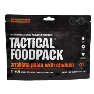 Tactical Foodpack matkatoit Arrabiata pasta kanaga