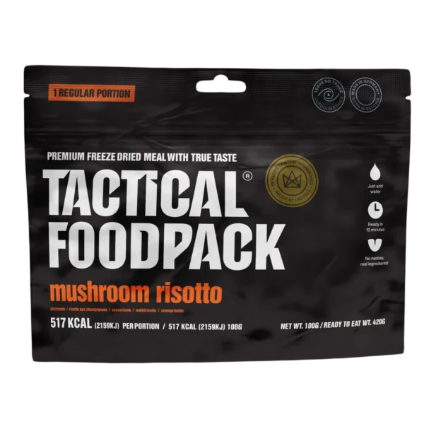 Tactical Foodpack Outdoor Food Mushroom Risotto