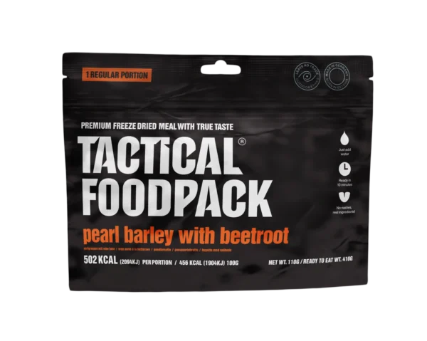 Tactical Foodpack outdoor-nahrung Perlgraupen mit Roter Bete