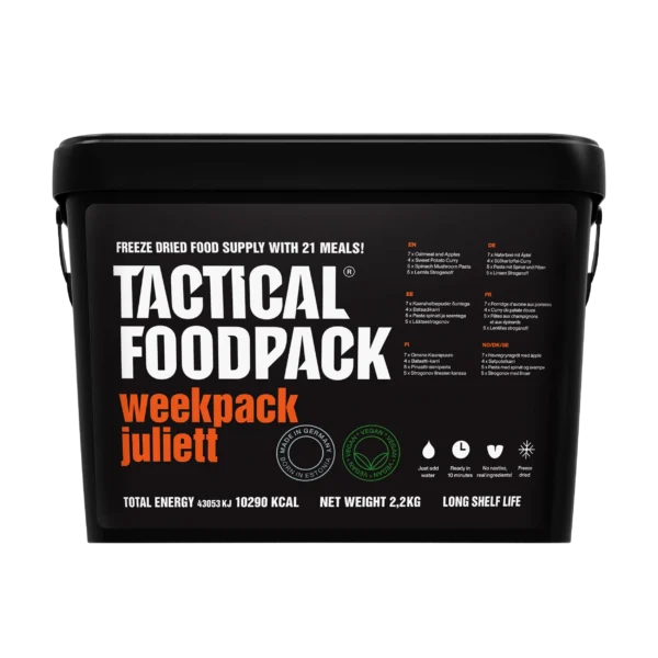 Weekpack Juliett food supply contents