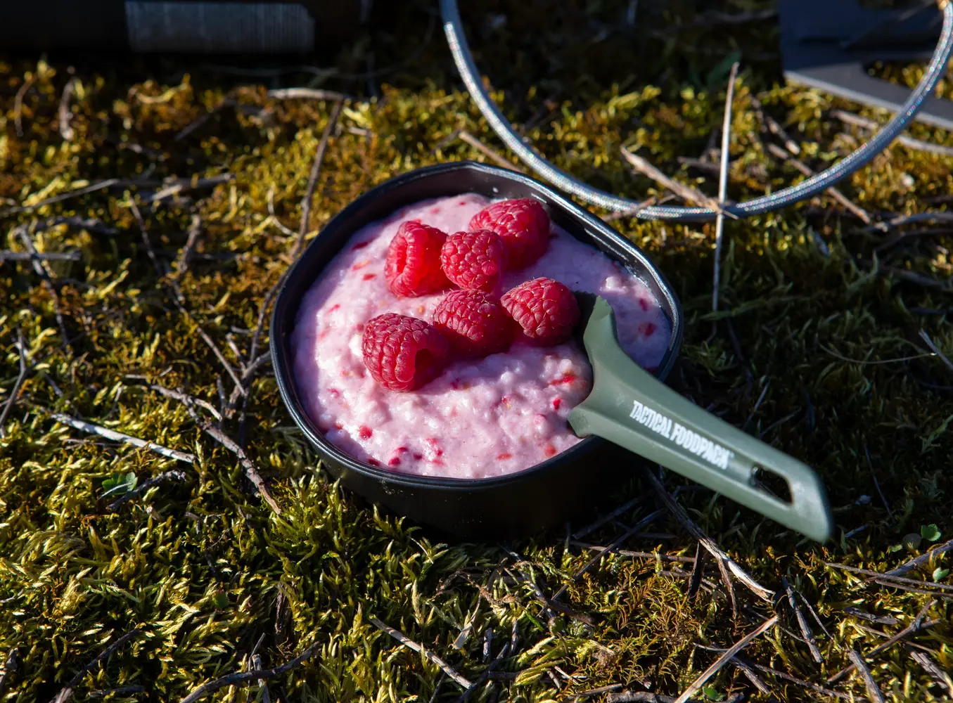 Rice pudding with raspberries - Tactical Foodpack